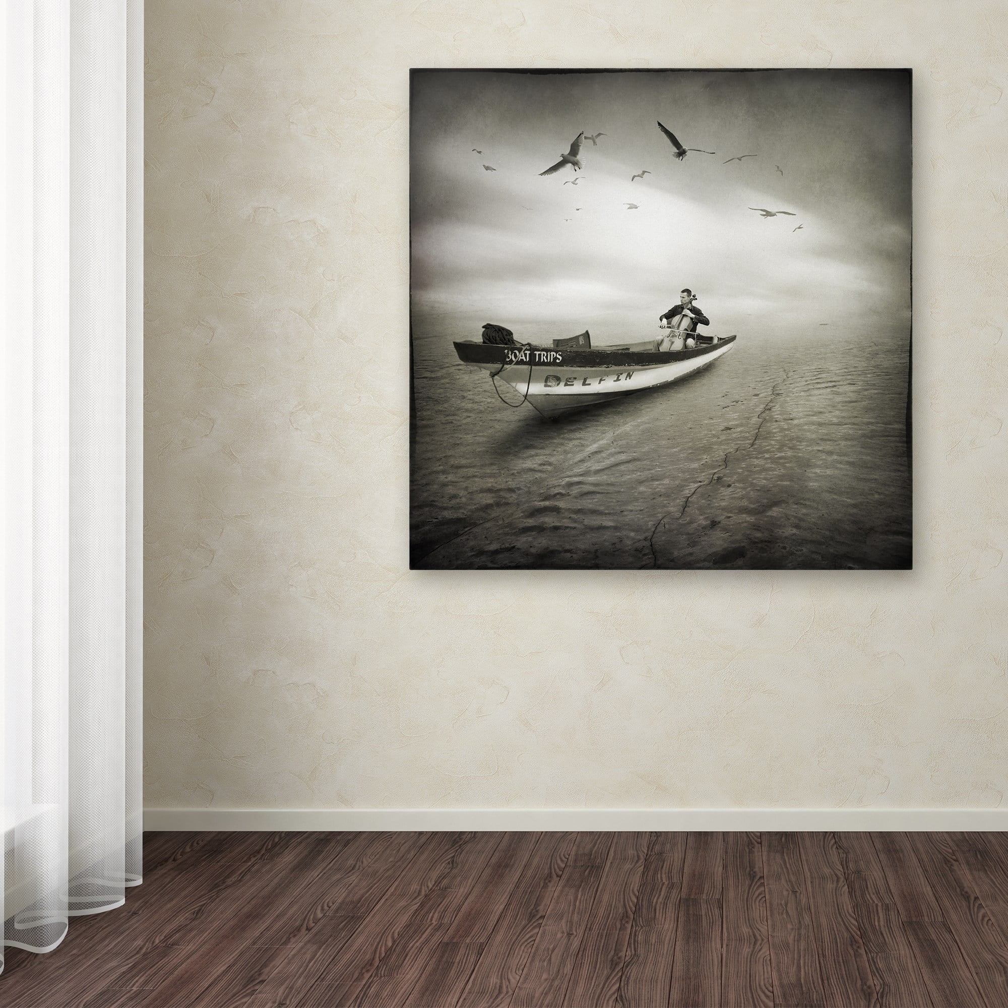 Trademark Fine Art "Cello Sophia" Canvas Art by Moises Levy