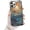 Sun Moon Stars, variant on for iPhone 14 Pro Stained Glass Phone Case 6.1", Aesthetic Blue and Green Turtle Ocean Sea Case Cute Pattern Print Design Cover Anti-Scratch Glossy Prevention Funda for Woman Girls Men