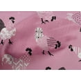 thumbnail image 5 of oneOone Cotton Cambric Light Pink Fabric Rooster Cock Sewing Material Print Fabric By The Yard 56 Inch Wide, 5 of 6