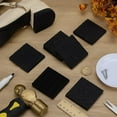thumbnail image 4 of 4 Pairs Black High Heel Patch Square Shoe Heel Repair 2.5x2.5 Inch Shoe Repair Rubber Patch Square Non-Slip High Heels Replacement Applique Shoes Bottom Repairing Material, 4 of 5