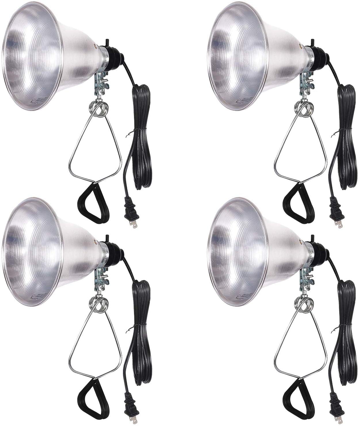 Simple Deluxe 4Pack Clamp Lamp Light with 5.5'' Aluminum Reflector 60
