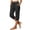 07# Black, variant on Capri Pants for Women Lounge Cotton Capri Sweatpants,Soft & Lightweight Pedal Pusher, Elastic Drawstring Waist, Cropped Running Joggers Petite Fall Light Gray,2XL