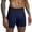 Blue, variant on Taqqpue Men's Underwear Cotton Boxer Briefs Value Performance Support Pouch ComfortSoft Boxer Brief Moisture-Wicking Cooling Breathable Underwear