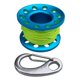 thumbnail image 4 of Carrete de dedo de aleación con clip de acero inoxidable, carrete técnico de buceo de 10 m azul, 4 of 9