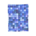 thumbnail image 1 of Aesthetics of Diamond Color Arrangement Throw Blanket,Super Soft Anti-Pilling Flannel Bed Blankets, 80"x60", 1 of 8