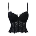 thumbnail image 1 of Sous-robe Gainante pour Femmes Hauts Patchwork Bandage Gothique Solide Contrôle Ferme Corset, 1 of 2