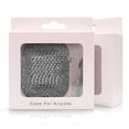 thumbnail image 4 of Shining Glitter Diamond Case Shock Proof Cover Compatible With Apple Airpods Case Includes Keychain (Silver), 4 of 4