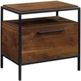 thumbnail image 1 of Sauder Nova Loft Engineered Wood Bedroom Nightstand in Grand Walnut Finish, 1 of 11