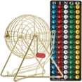 thumbnail image 1 of Set de bingo MR CHIPS Professional de 28 cm de alto con jaula de acero, 1 of 8
