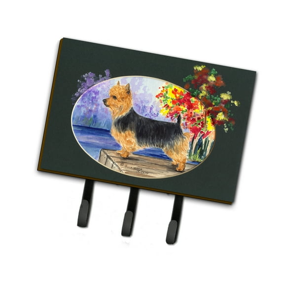 Carolines Treasures Australian Terrier Leash or Key Holder Triple Hook multicolor