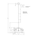 thumbnail image 4 of Beaker 5-Light Black Chandelier with Clear Glass, 4 of 4