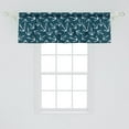 thumbnail image 2 of Ambesonne Nautical Window Valance, Marine Grunge Graphic Art, 54" X 18", Petrol Blue Pale Blue, 2 of 3