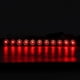 thumbnail image 4 of 12V 11 LED Brake Turn Tail Light Red Polycarbonate Lens Stripe Shape for Trucks Trailers Lorry, 4 of 5