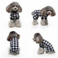 thumbnail image 3 of Soft Comfortable Lovely Plaid Pajamas For Small Medium Dogs, Puppy Pet Autumn & Winter Jumpsuit Clothes, 3 of 7