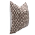 thumbnail image 4 of Fabdivine Block Print Throw Pillow Cover, 14x14 Inch Pure Linen Vintage Cushion Cover, Floral Print Boho Design Brown Pillow Cover for Sofa and Couch, 4 of 5