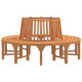 Tree bench round ?208 cm solid wood eucalyptus