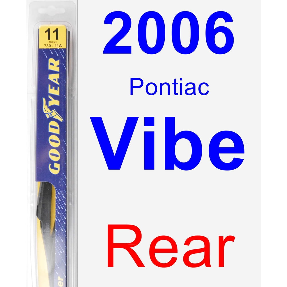 2006 Pontiac Vibe Rear Wiper Blade Rear