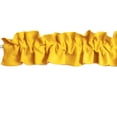 thumbnail image 2 of Solid Poplin Curtain Sleeve Topper Marigold Yellow, 2 of 2