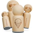 thumbnail image 2 of Snow Cone Shaved Ice Rubber Stamp for Stamping Crafting Planners - 3/4 Inch Small, 2 of 4