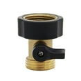 thumbnail image 5 of Garden Hose Quick Connect Fittings,3/4 Water Valve,Heavy Duty Brass Shut Off Valve Garden Hose Shut Off Valve Garden Hose Connector (1PCS) +2 Extra Pressure Washers,Black, 5 of 7