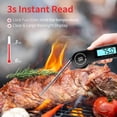 thumbnail image 3 of ZHAOCHENG Termómetro de Cocina, Termómetro de Cocina de Lectura Instantánea 3s, Termómetro para Carne, con Pantalla LCD Retroiluminada, Sonda Plegable para Cocinar, Carne, Barbacoa, Filete, Aceite, Le, 3 of 5