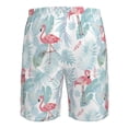 thumbnail image 6 of Naloa Tropical Flamingo Men's Beach Shorts, Surfing shorts, Swim trunks, Quick Dry Swim Trunks for Surfing Beach Fun - Small, 6 of 9