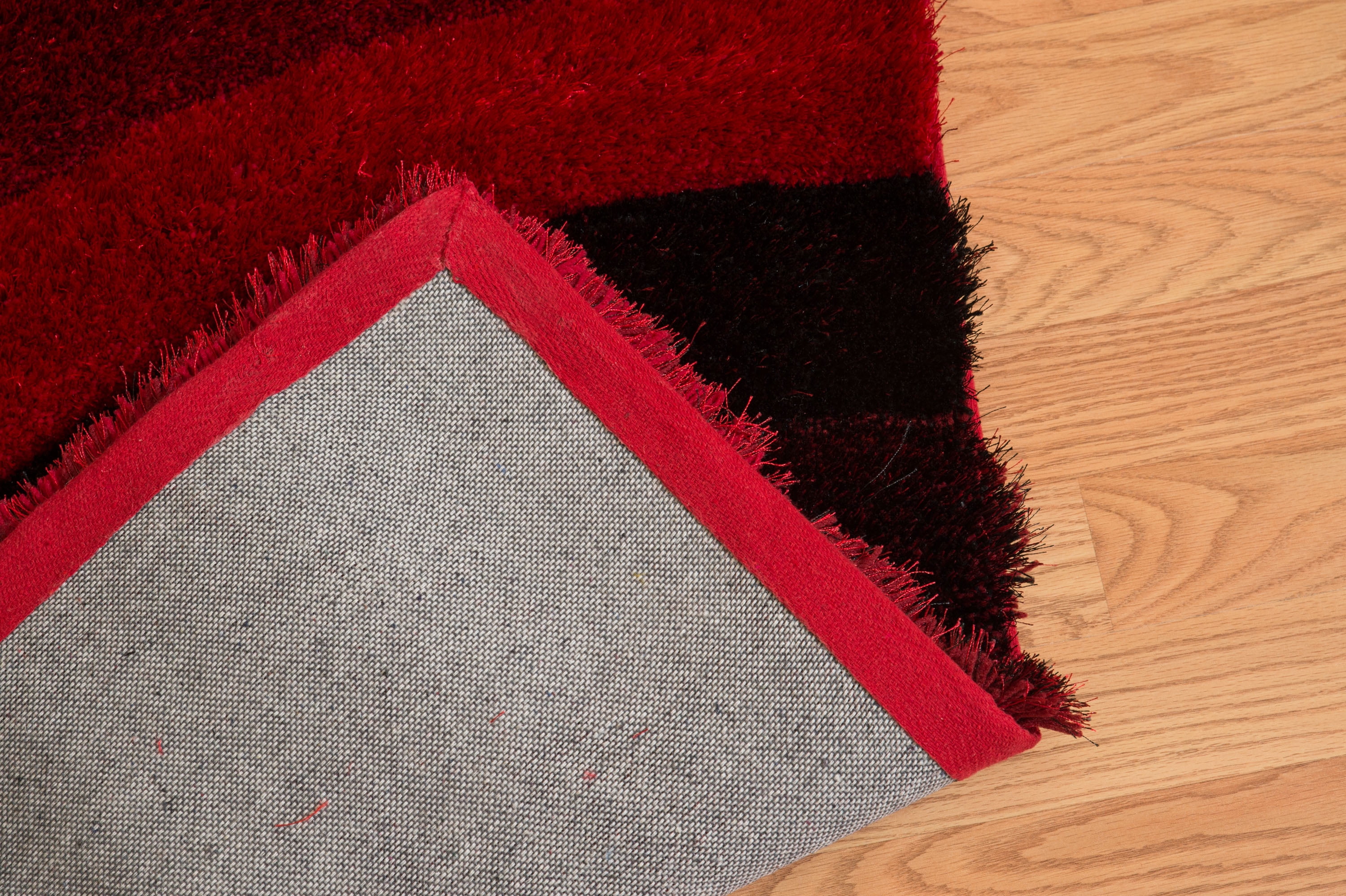 United Weavers Veria Morbido Shag Abstract Area Rug, Red, 7'10" X 10'6"