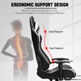thumbnail image 3 of 180 Degrees Adjustable Rotatable Armrests High-Back Ergonomic Racing Gaming Chair, Home Computer Chair, Executive Office Chair, Reclining PC Desk Chair with Footrest for Teen Adult Gamer, 3 of 10