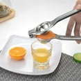 thumbnail image 7 of Opvise Manual Lemon Juicer Fruit Squeezer Comfortable Grip Stainless Steel Easy to Clean Seedless Lemon Squeezer Silver, 7 of 7