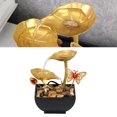 thumbnail image 3 of Tabletop Waterfall Decoration, Circulating Water Fountain Decor 3 Gears Power Flowing Water Design Waterfall Fountain Indoor Elegant for Home Office Study Decor 7.4in Tall, 3 of 7