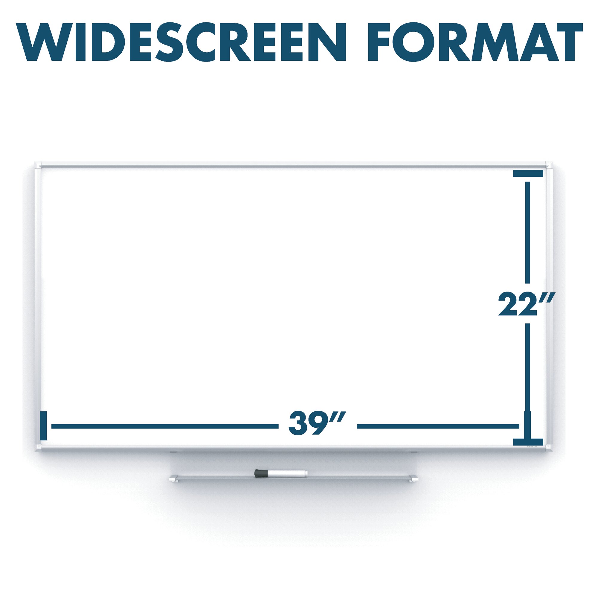 Quartet Silhouette Total Erase Dry-Erase Board, 74" x 42", Silver Aluminum Frame