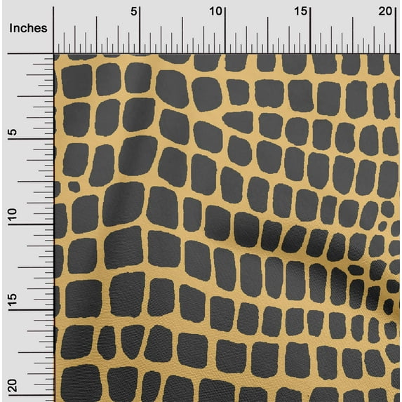 oneOone Viscose Jersey Pale Orange Fabric Crocodile Animal Skin Dress Material Fabric Print Fabric By The Yard 60 Inch Wide
