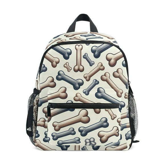 ALAZA Bones Dog Pattern School Backpack Small Bookbag Mini Bags