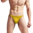 thumbnail image 1 of Harpily 2025 Intimates Men's Underwear Fit Translucent Ice Silk Low Waist Buckle G String Pants T Pants, 1 of 5
