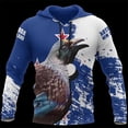 thumbnail image 2 of Sudadera con capucha de pájaro Tui de Aotearoa de Nueva Zelanda para hombre, sudadera de moda urbana, tops para mujer, abrigo con capucha para niños, ropa, 2 of 5