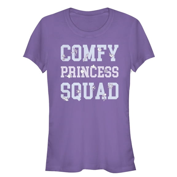 Junior's Ralph Breaks the Internet Comfy Princess Squad Graphic Tee Purple Medium