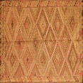 thumbnail image 1 of Ahgly Company Indoor Square Southwestern Orange Country Area Rugs, 7' Square, 1 of 1