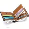 thumbnail image 3 of 1Genuine Leather Men's Wallet, Top Layer Cowhide Large Capacity Wallet For Men With 11 Card Slots & 2 Bill Compartments, Gift For Him, 3 of 5