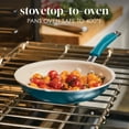 thumbnail image 2 of Rachael Ray Cucina Ceramic Skillet Set, 2-Piece, Marine Blue, 2 of 8