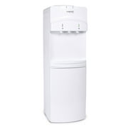Igloo IGLWCRFTL353CRHWH Cold & Hot Top Loading Water Dispenser with Refrigerator