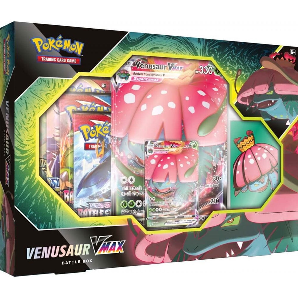Pokemon Cards VENUSAUR VMAX BATTLE BOX (1 Foil, 1 Oversize Foil, 65