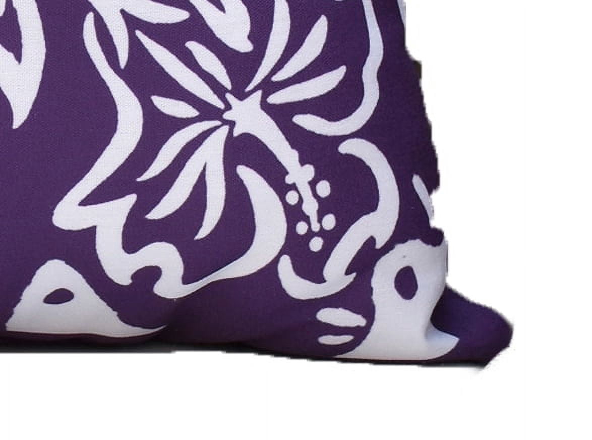 Simply Daisy, 16" x 16" Cuban Tile 3, Geometric Print Outdoor Pillow, Purple