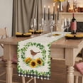 thumbnail image 2 of Table Runners 72 Inches Long Dress Scarves, Spring Eucalyptus Sunflower Farmhouse Kitchen/Dining Table Runner, Coffee Tablerunners, Farmhouse Birds Rustic Burlap 16x72 Inch, 2 of 9