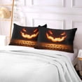 thumbnail image 7 of GZHJMY Halloween Pumpkin Head Jack Pillowcase Plush Pillowcase for Hair and Skin, Soft Standard Size Pillow Cases Zippered Queen Pillow Case Set of 1-21x54in Home Decor, 7 of 7