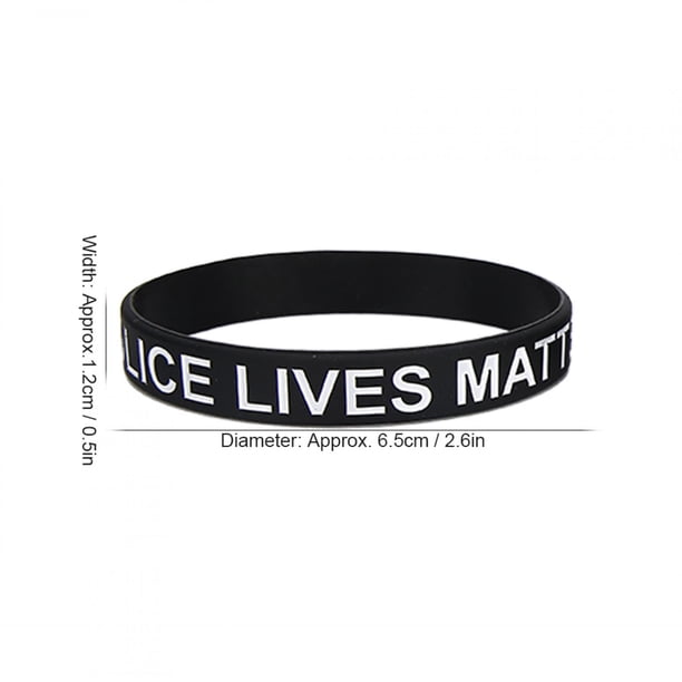 Pulsera Elástica Resistente Al Desgaste De Moda De La Pulsera Del Silicón Del Regalo 3pcs Con La Decoración De La Letra
