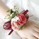 thumbnail image 4 of Juego de muñeca de rosa Artificial para la novia y el novio, juego de pelota de boda, ramillete decorado, flor de simulación de mano, 4 of 5
