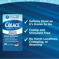thumbnail image 4 of Colace® Regular Strength Stool Softener for Constipation Relief, 100mg Capsules, 30 Ct, 4 of 8