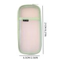 thumbnail image 3 of Large Capacity Mesh Pencil Case Bag, Double Layer Transparent Pen Pouch Organizer, Visible Stationery Storage for Office, Home, Travel, Daily, Gift Seasonal Use, 3 of 7