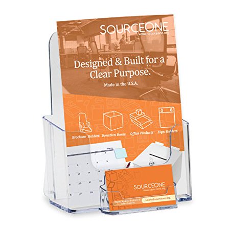 Source One Premium Avon/Mary Kay Sized 6-Inch Wide Clear Brochure Holder with Business Card/Gift Card Holder (6 Pack) - Walmart.com
