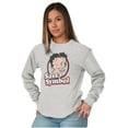 thumbnail image 5 of Betty Boop Cartoon Sass Symbol Cute Women's Long Sleeve T Shirt Brisco Brands S, 5 of 6